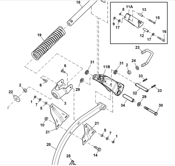 ToughAG TruDepth Tower parts diagram.